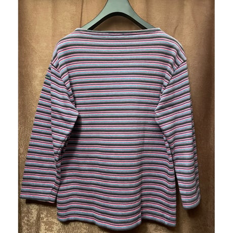 ▲訳あり商品▲ MADE IN FRANCE製 Le minor ボーダー柄バスクシャツ マルチカラー 2サイズ