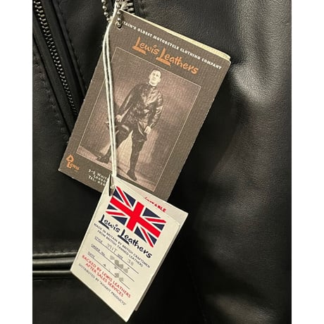 MADE IN ENGLAND製 LEWIS LEATHERS No.391T LIGHTNING TIGHT FIT COWHIDE ライダースジャケット ブラック 38サイズ