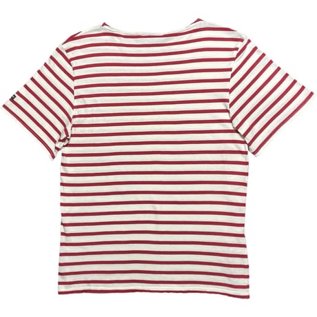 MADE IN FRANCE製 SAINT JAMES ボーダー柄半袖Tシャツ レッド×ホワイト XSサイズ