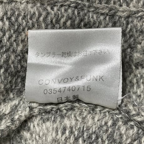MADE IN JAPAN製 RADIALL ショールカラーウールニットカーディガン グレー XLサイズ