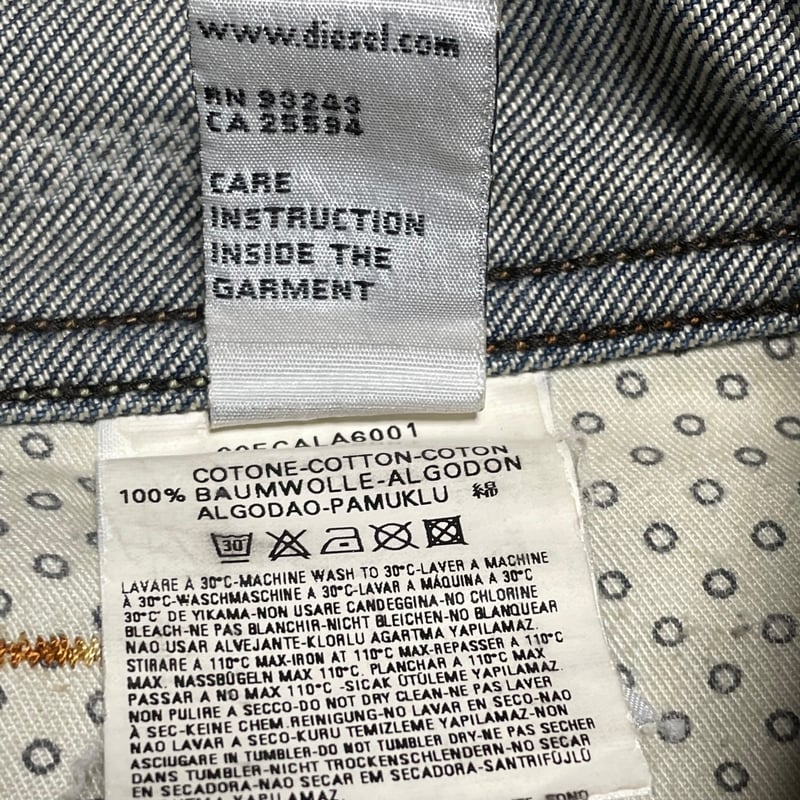 MADE IN ITALY製 DIESEL デニムハーフパンツ インディゴ W30サイズ |  