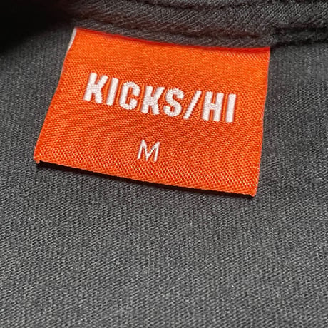 KICKS/HI クルーネック半袖Tシャツ ブラック Mサイズ