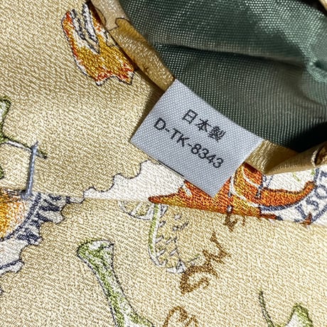 レア MADE IN JAPAN製 90s THE LOST WORLD JURASSIC PARK 総柄シルクネクタイ シャンパンゴールド