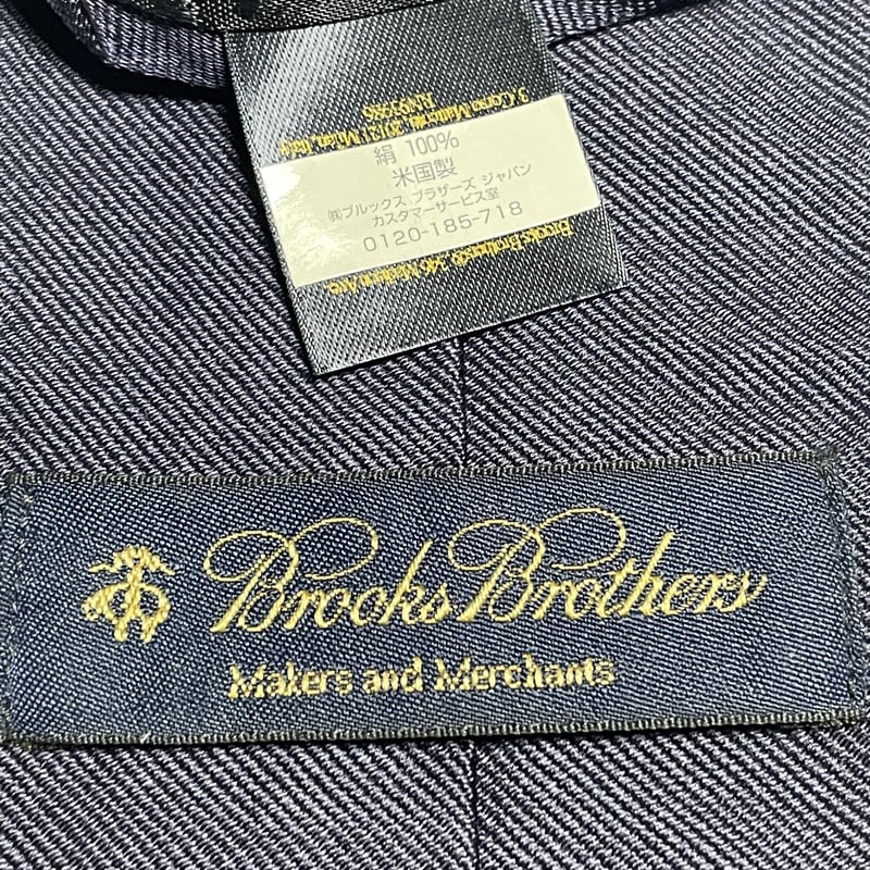 MADE IN USA製 BROOKS BROTHERS ソリッドシルクネクタイ