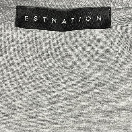 MADE IN JAPAN製 ESTNATION VネックTシャツ グレー Lサイズ