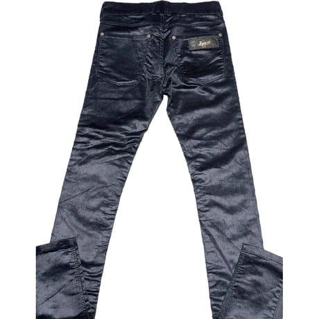 April77 JOEY Dischord Comfrotoモデル コーデュロイスキニーパンツ ネイビー W26サイズ