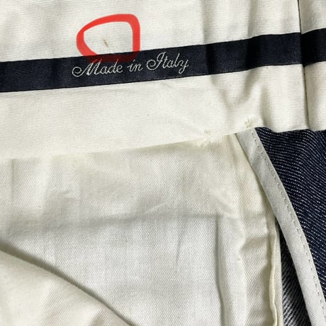 MADE IN ITALY製 DRAPERS Per QUALITALIA コットンカシミヤデニムスラックス インディゴ 42サイズ