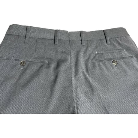 PT01 TRAVELLER Slim Fit 千鳥格子スラックス チャコールグレー 48サイズ