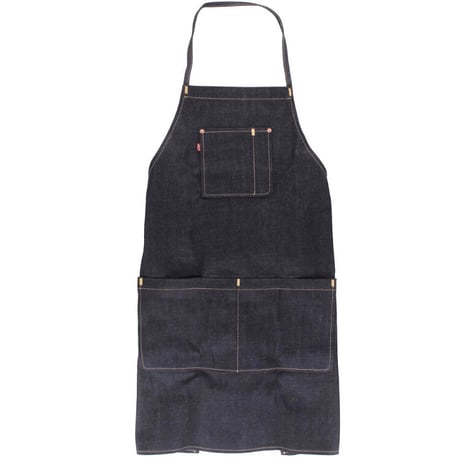 ★新品★ LEVI'S 首かけノンウォッシュデニムエプロン インディゴ Fサイズ