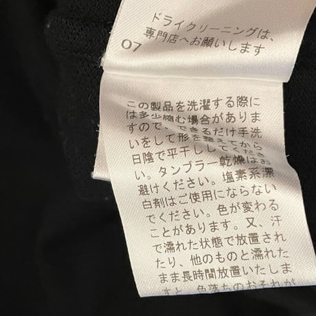 ▲訳あり商品▲ MADE IN ITALY製 GUY ROVER チェック襟長袖鹿の子ポロシャツ ブラック Lサイズ