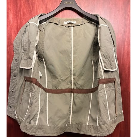 MADE IN ITALY製 90s～00s MARC JACOBS コットンアーミーベスト カーキ 44サイズ