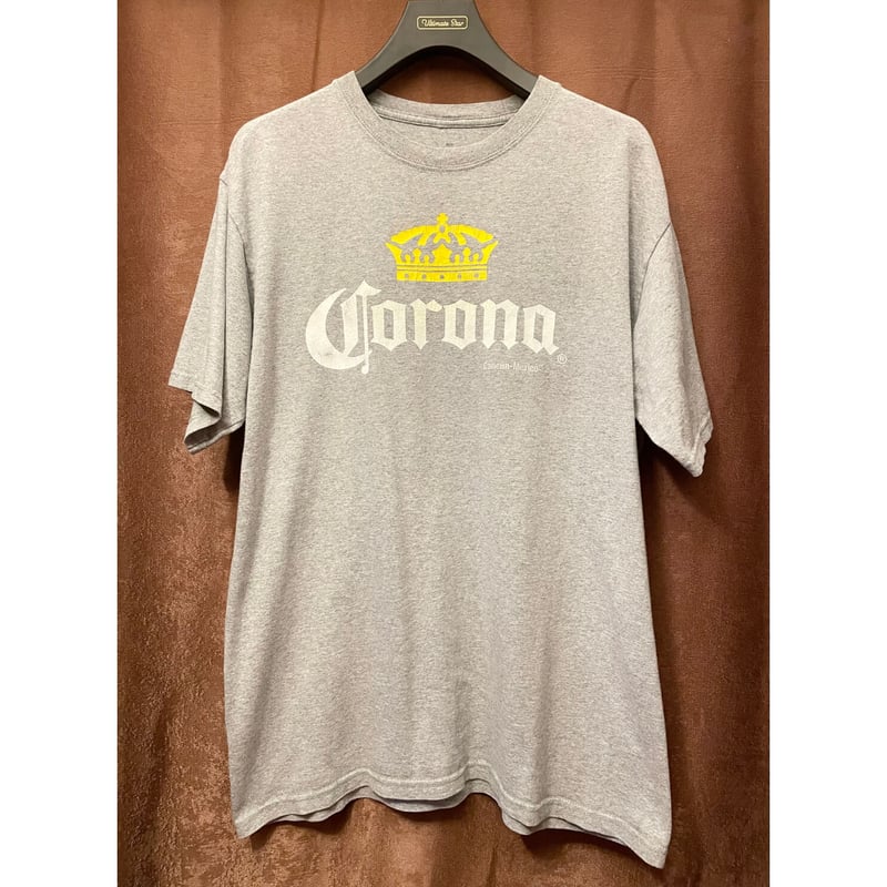 MADE IN MEXICO製 Coronaビール ロゴプリントTシャツ グレー Lサイズ |