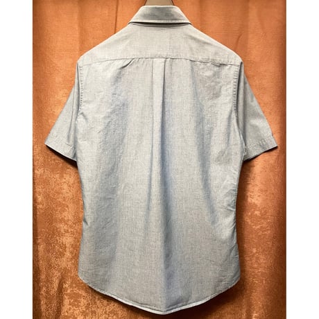 MADE IN JAPAN製 International Gallery BEAMS 半袖ダンガリーシャツ ライトインディゴ Mサイズ