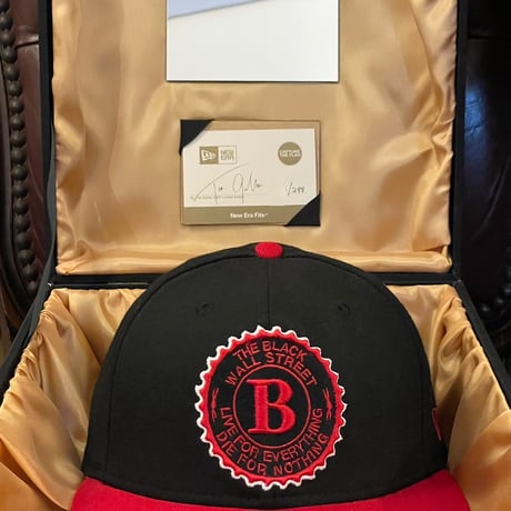 激レア 世界288個限定 MADE IN USA製 NEW ERA CAPTURE THE FLAG × THE GAME コラボモデル ベースボールキャップ ブラック×レッド 7-1/2 60cm