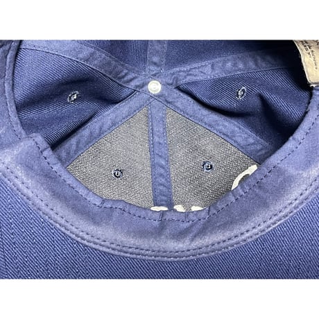 MAISON KITSUNÉ Parisien レザーアジャスターキャップ ネイビー Fサイズ