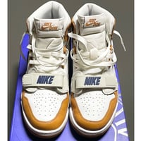 箱、黒タグ、納品書付き NIKE Jordan Legacy 312 Trainer 3 Medicine Ball スニーカー ブラウン×ネイビー US7.5/25.5cm