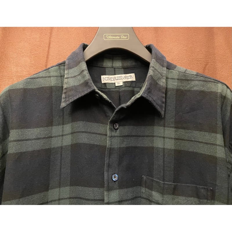 MADE IN USA製 INDIVIDUALIZED SHIRTS 長袖チェック柄フランネル