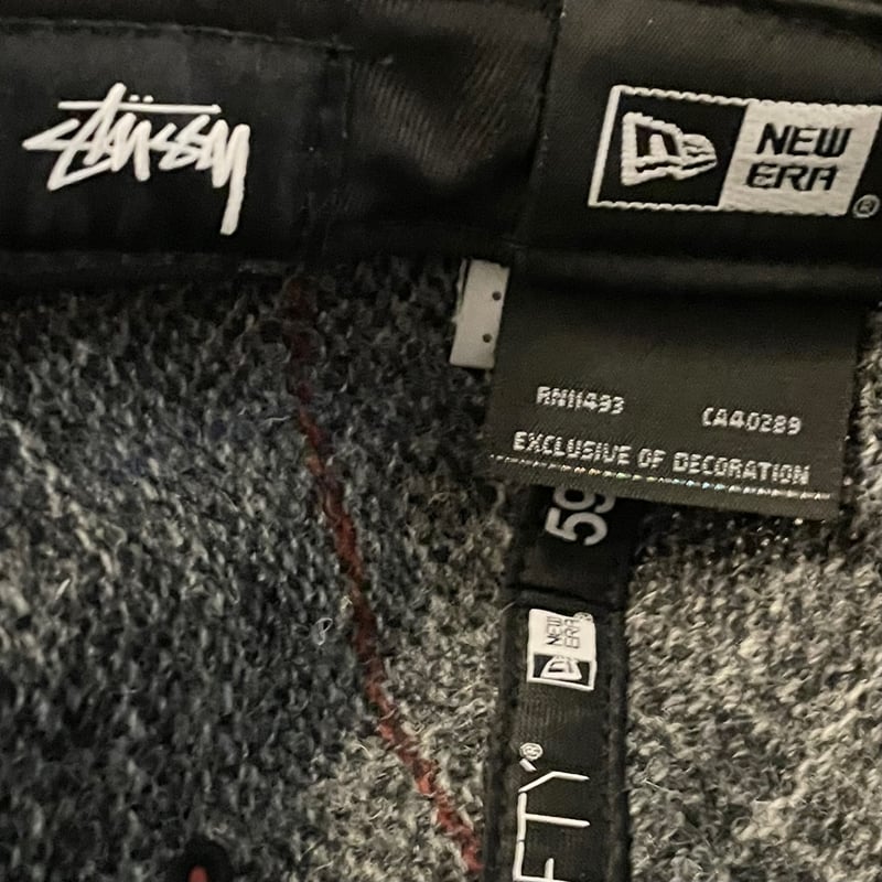 レア品 NEW ERA × Stussy × Harris Tweed 59FIFTY チェッ