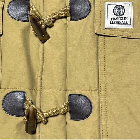 FRANKLIN MARSHALL ALMUNI 中綿ダッフルコート型ダウンジャケット ベージュ Sサイズ