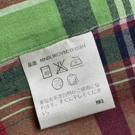 Ralph Lauren CLASSIC FIT チェック柄半袖ボタンダウンシャツ グリーン×レッド Sサイズ