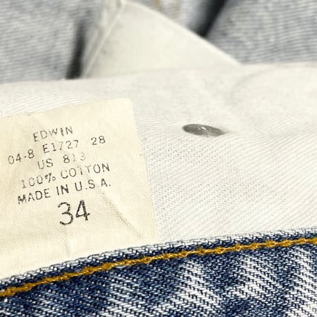 希少 MADE IN USA製 EDWIN デニムパンツ ライトインディゴ W34サイズ