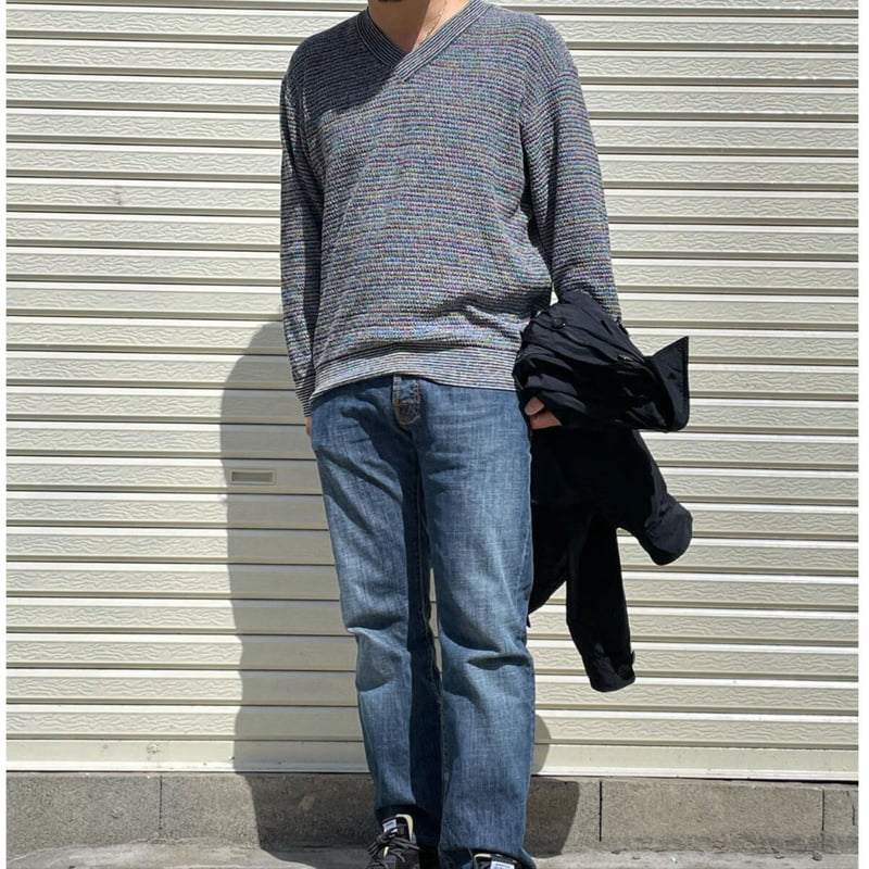 MISSONI SPORT ミッソーニ　ウールジャケット　メンズL イタリア製 タグ付 イタリア製 80s 90s MISSONI SPORT コットンニット