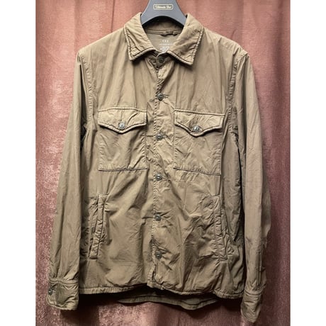 MADE IN USA製 SAVE KHAKI UNITED コットンシャツジャケット ブラウン Sサイズ