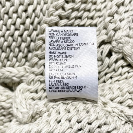 MADE IN ITALY製 roberto collina コットンニットカーディガン アイボリー 50サイズ