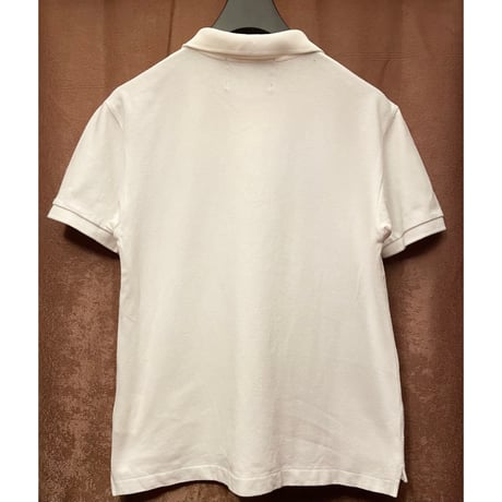 ▲訳あり商品▲ MADE IN JAPAN製 COMME des GARÇONS × THE BEATLES コラボレーションモデル 半袖鹿の子ポロシャツ ホワイト Mサイズ