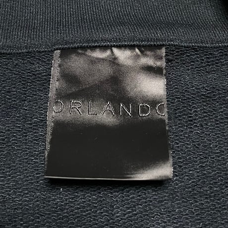【ベイクルーズ取り扱い】MADE IN ITALY製 ORLANDO フルジップミリタリースウェットジャケット ブラック Mサイズ
