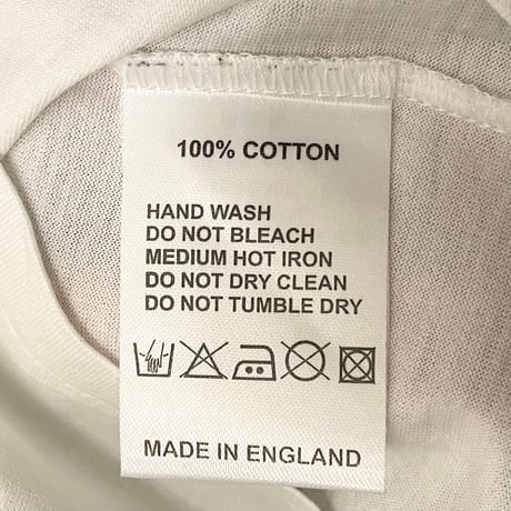 MADE IN ENGLAND製 SUNSPEL クルーネック長袖Tシャツ ホワイト Mサイズ