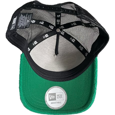 NEW ERA California State Route 1 パイル地スナップバックメッシュキャップ ブラック×グリーン Fサイズ