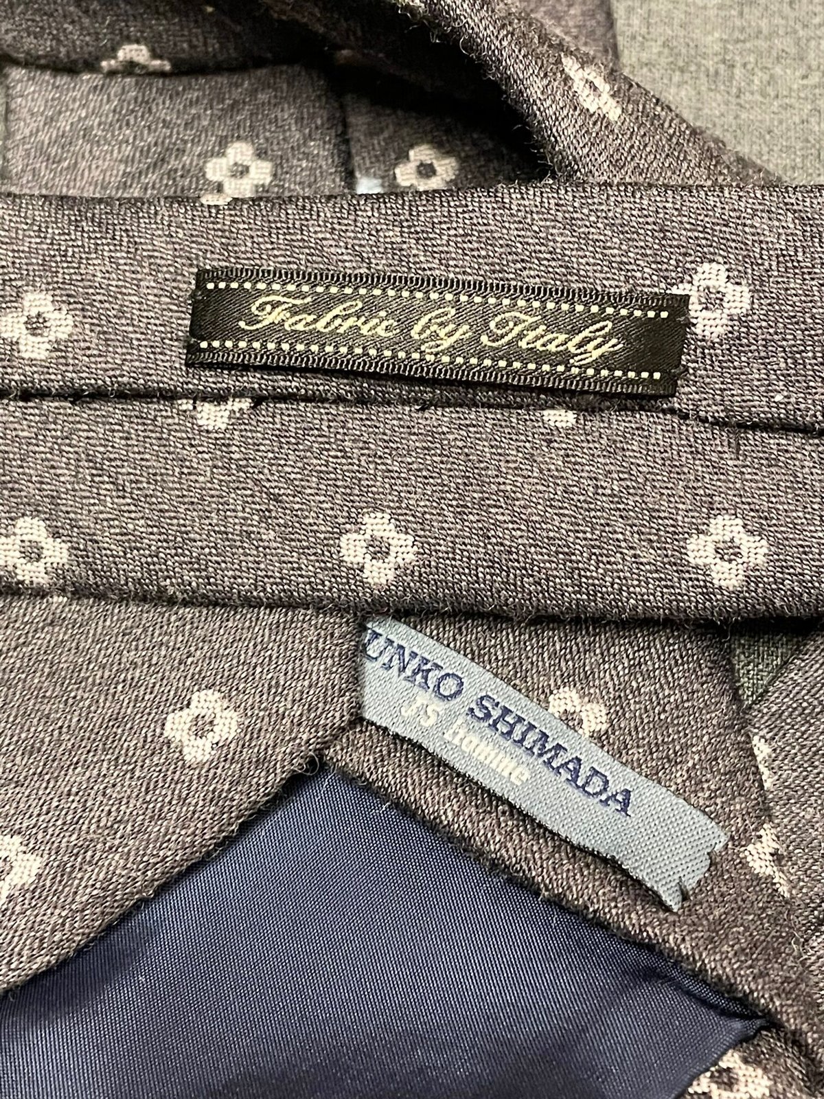 MADE IN JAPAN製 JUNKO SHIMADA JS homme イタリア生地小紋柄 MADE IN JAPAN製 JUNKO SHIMADA JS homme イタリア生地小紋柄