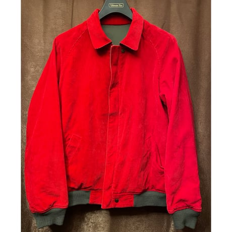 GANT The Rugger リバーシブルフルジップジャケット カーキ×レッド Mサイズ