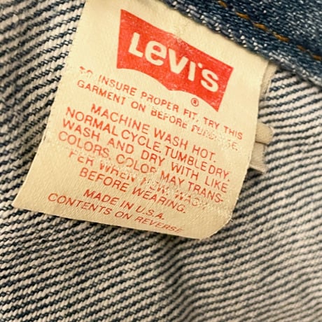 MADE IN USA製 Levi's 70506-0217 90's デニムジャケット ライトインディゴ 36サイズ