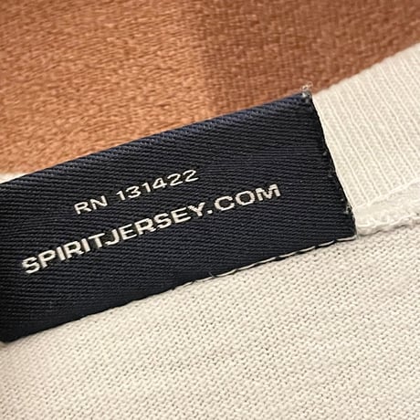 ▲訳あり商品▲ MADE IN USA製 SPIRIT JERSEY 「BIG APPLE NEW YORK」 バックプリントオーバーサイズTシャツ ライトグレー Mサイズ