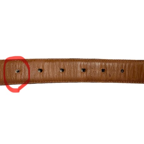 MADE IN ITALY製 BROOKS BROTHERS 346 型押しレザーベルト ブラック 34/W85サイズ