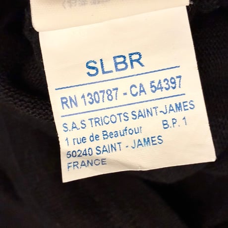 MADE IN FRANCE製 SAINT JAMES バスクシャツ ブラック T4/Mサイズ