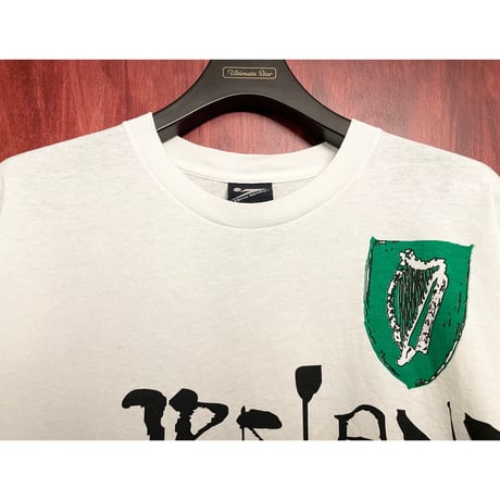 激レア MADE IN USA製 90s 公式ライセンス品 TEAM GEAR 1994 FIFA WORLD CUP USA IRELAND モデル プリントTシャツ Lサイズ