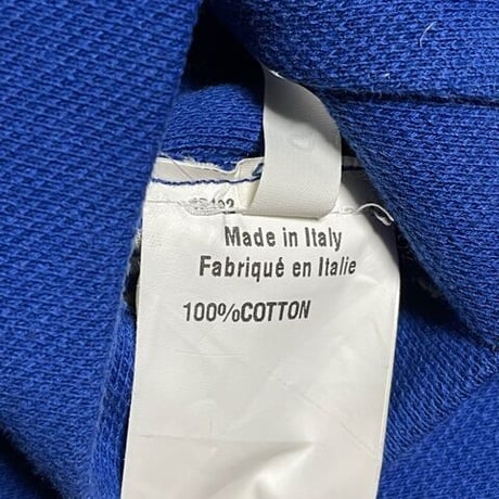 【BARNEYS NEWYORK 取り扱い】 MADE IN ITALY製 V86 コットンテーラードジャケット ブルー Sサイズ