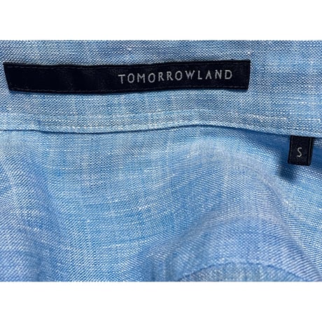 TOMORROWLAND 長袖リネンシャツ スカイブルー Sサイズ