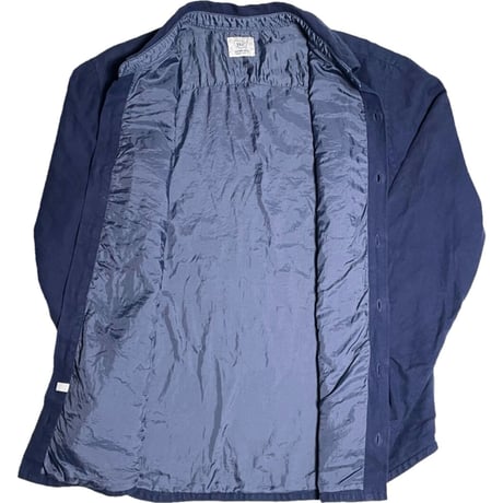 MADE IN USA製 SAVE KHAKI UNITED 長袖コットンシャツジャケット ネイビー Lサイズ
