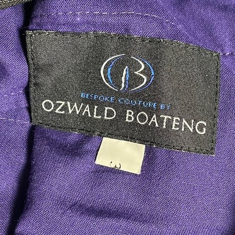 【伊勢丹 取り扱い】 OZWALD BOATENG シャドーストライプウールスーツ ネイビー 36/W30サイズ