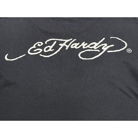 激レア MADE IN USA製 ED HARDY × DISNEY MICKEY MOUSE 限定コラボレーション 半袖プリントTシャツ ブラック Sサイズ