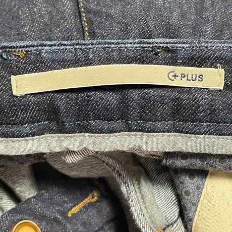 MADE IN ITALY製 C PLUS デニムコットンスラックス インディゴ W31サイズ