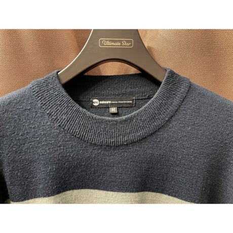 MADE IN USA製 NYC subware VISUAL MAINTENANCE セーター ネイビー Mサイズ