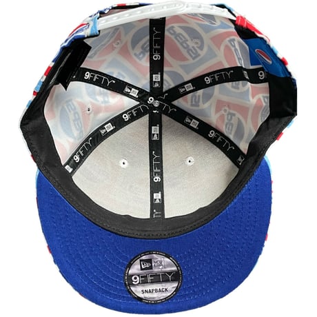 ▲訳あり商品▲ NEWERA × PEPSI コラボレーションスナップバックベースボールキャップ マルチカラー Fサイズ