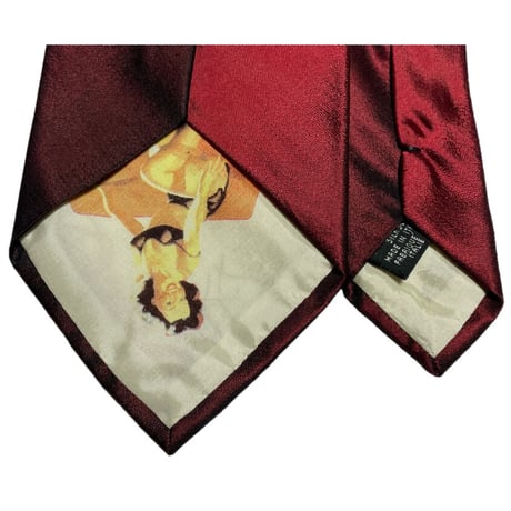 MADE IN ITALY製 DOLCE&GABBANA グラデーションソリッドシルクネクタイ レッド