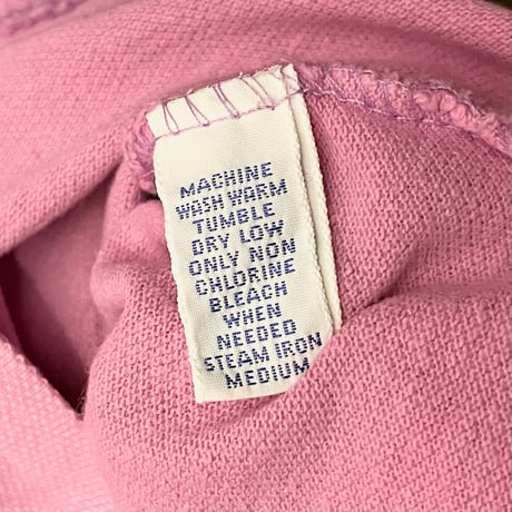 希少 MADE IN USA製 Polo by Ralph Lauren 半袖鹿の子ポロシャツ ピンクパープル Mサイズ