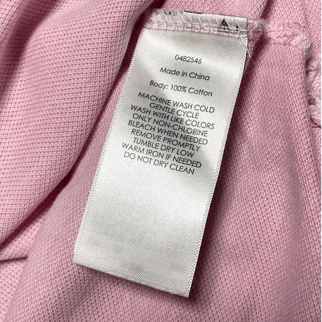 ▲訳あり商品▲ Polo By Ralph Lauren ダメージ加工ポロシャツ ピンク Sサイズ